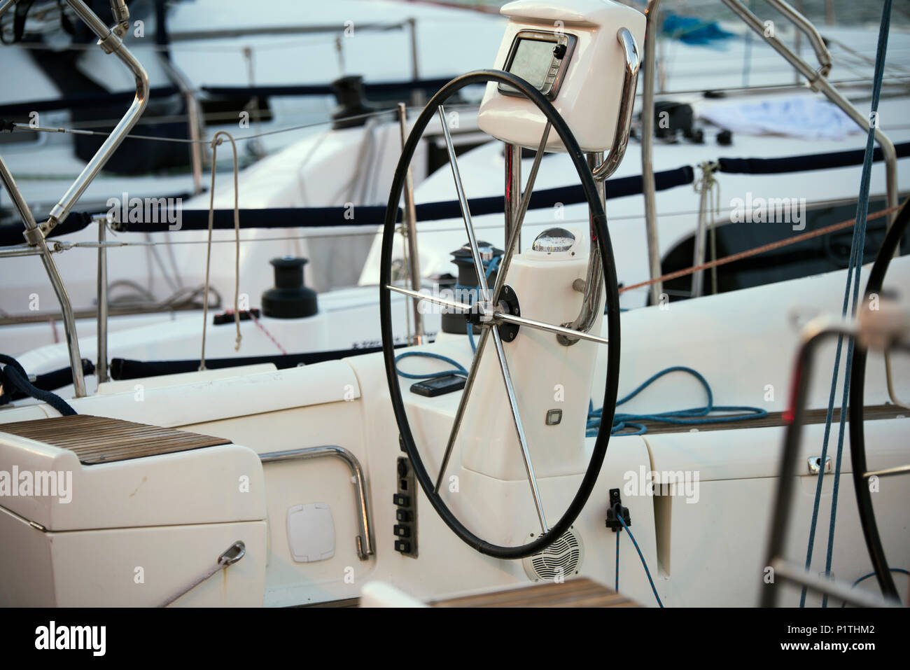 Boat And Rudder Rudder boat water steering hi-res stock photography and images - Alamy