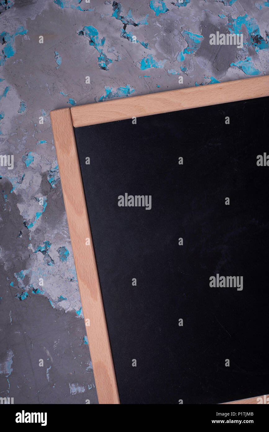Empty chalkboard in wooden frame  Stock Photo