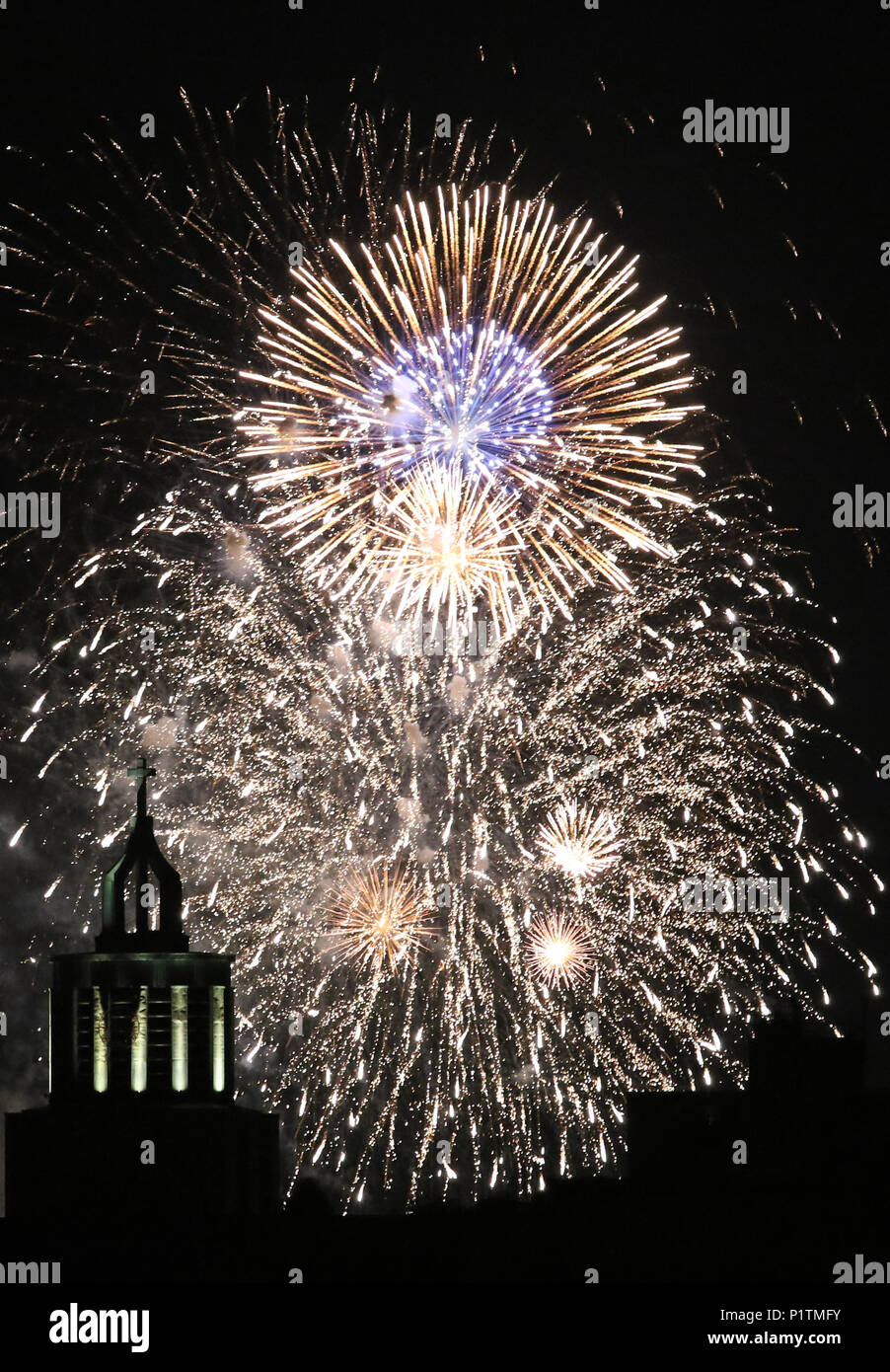 Berlin, Germany, Fireworks Stock Photo Alamy