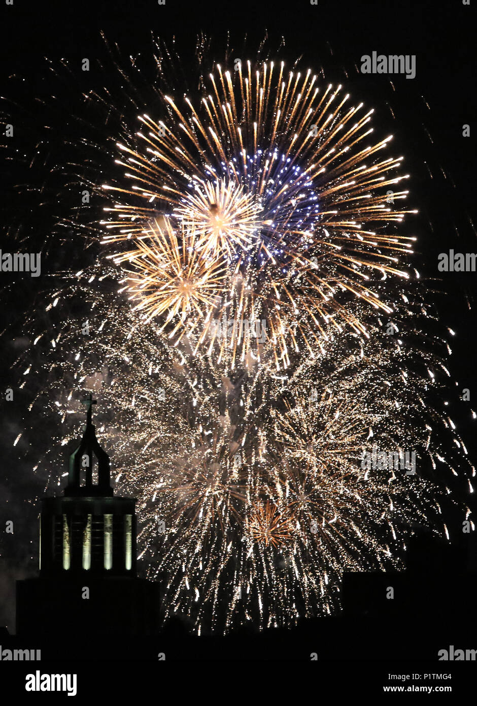Berlin, Germany, Fireworks Stock Photo Alamy