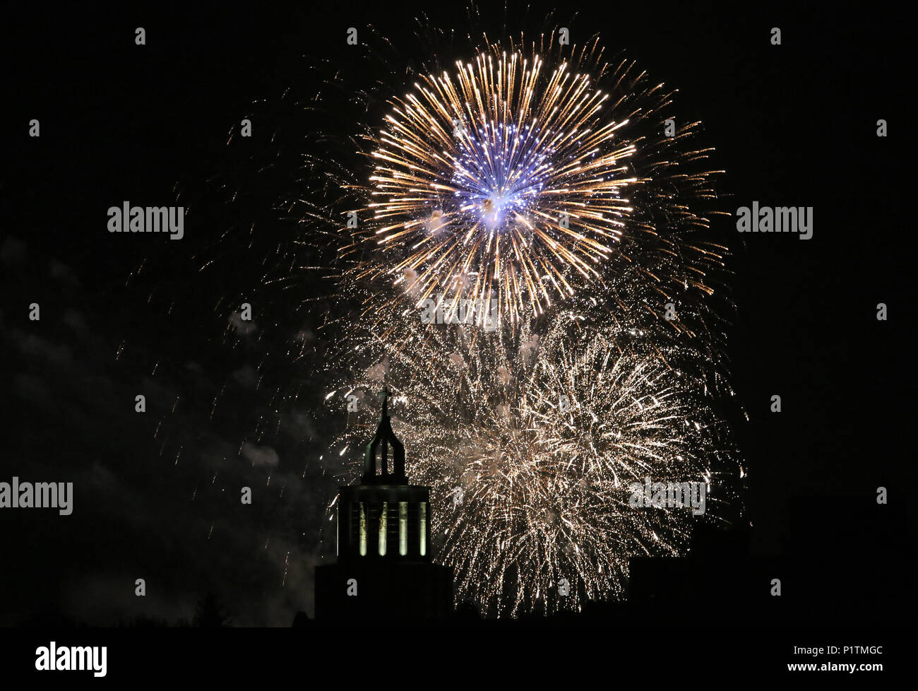 Berlin, Germany, Fireworks Stock Photo Alamy