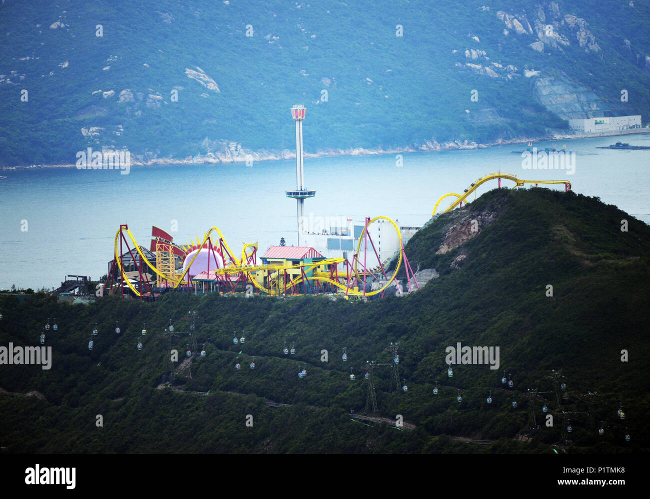 A view of Ocean Park in Hong Kong Stock Photo - Alamy