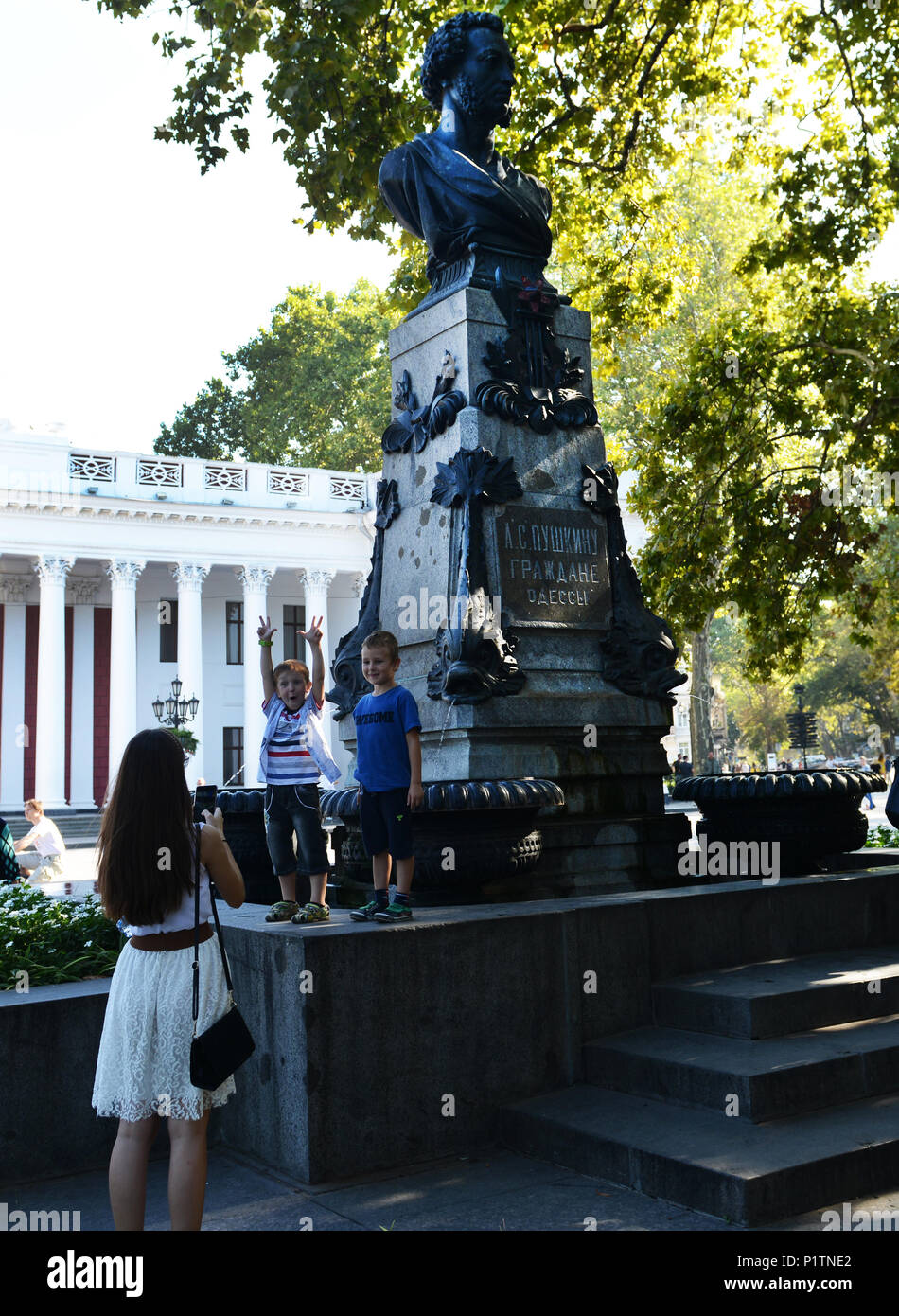 Ukraine odessa pushkin statue hires stock photography and images Alamy