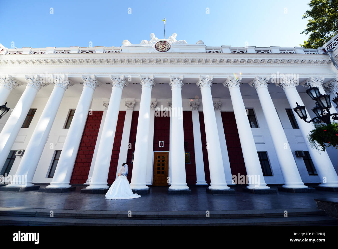 The city hall of Odessa, Ukraine Stock Photo Alamy