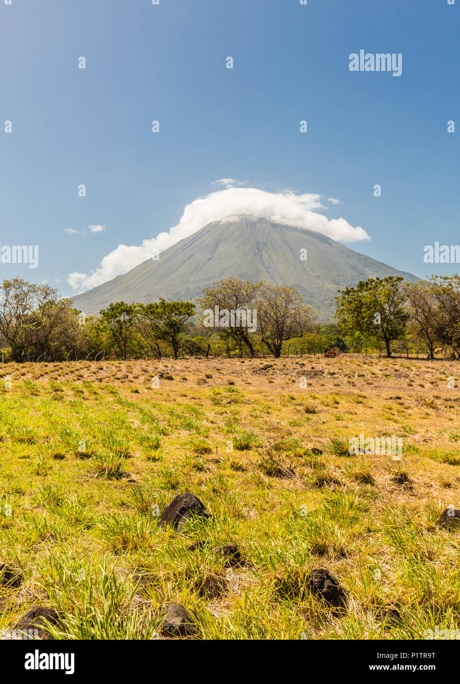 Ometepe Volcanic island Stock Photo