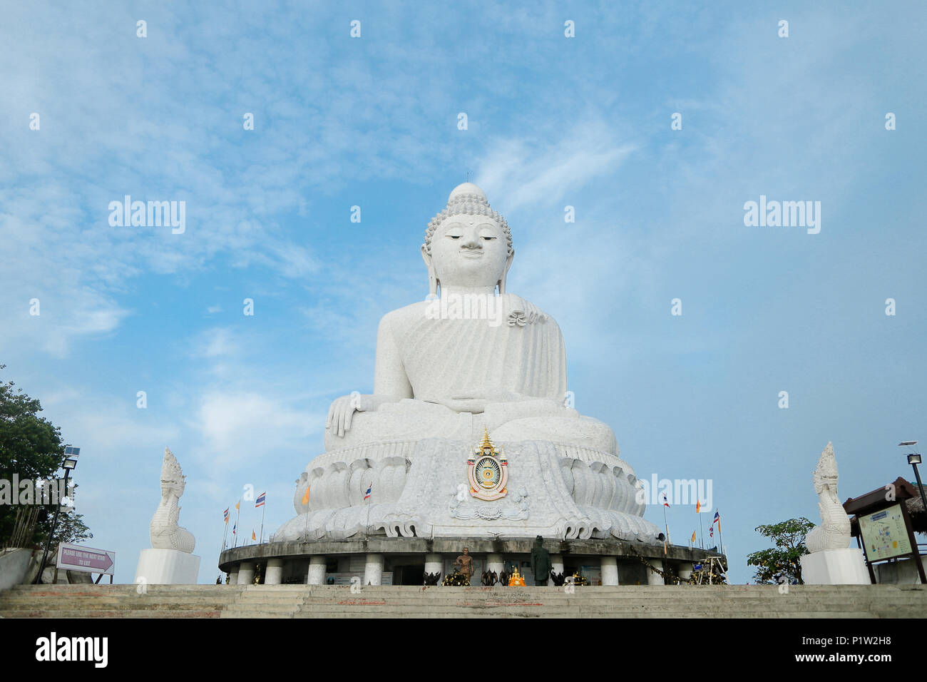 White big Buddha statue in Phuket Stock Photo Alamy