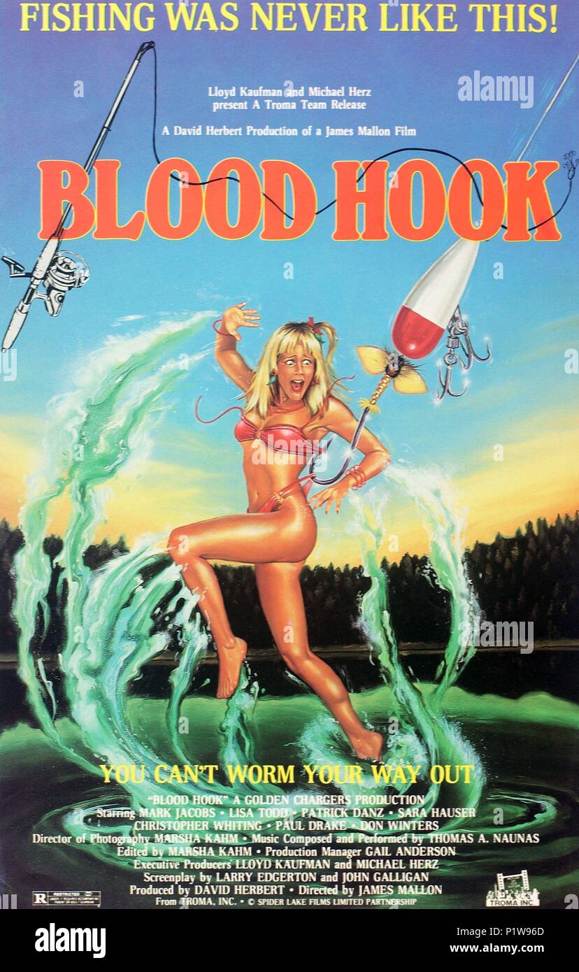 Original Film Title: BLOOD HOOK.  English Title: BLOOD HOOK.  Film Director: JIM MALLON.  Year: 1987. Credit: GOLDEN CHARGERS / Album Stock Photo