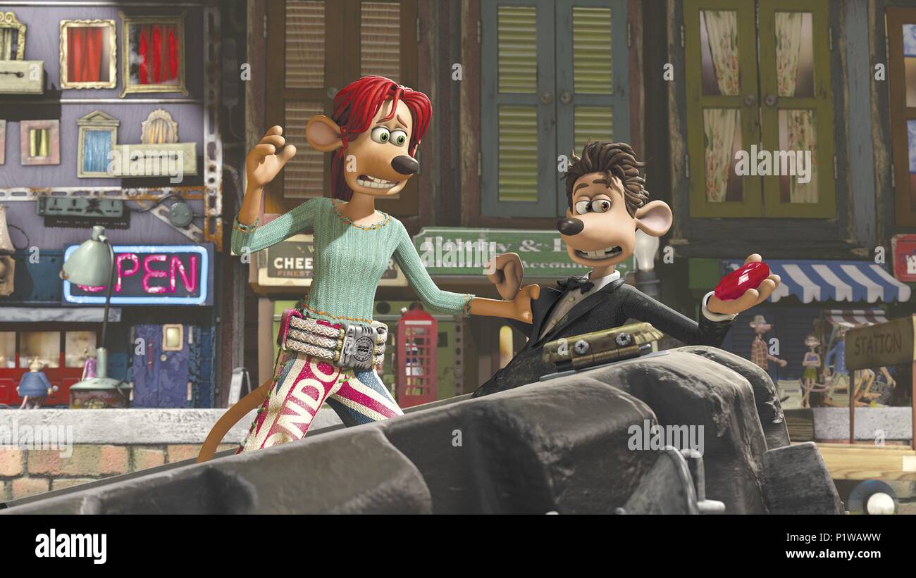 Original Film Title: FLUSHED AWAY.  English Title: FLUSHED AWAY.  Film Director: DAVID BOWERS; SAM FELL.  Year: 2006. Credit: DREAMWORKS ANIMATION/AARDMAN ANIMATIONS/DREAMWORKS SKG / Album Stock Photo