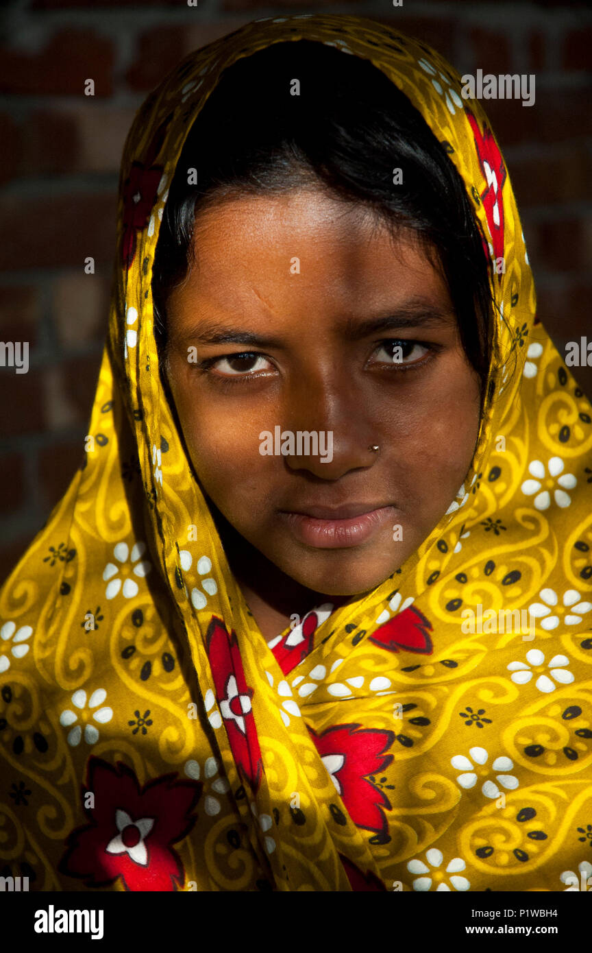 Portrait of a maktab student. Maktab an Arabic word meaning schools for teaching children in