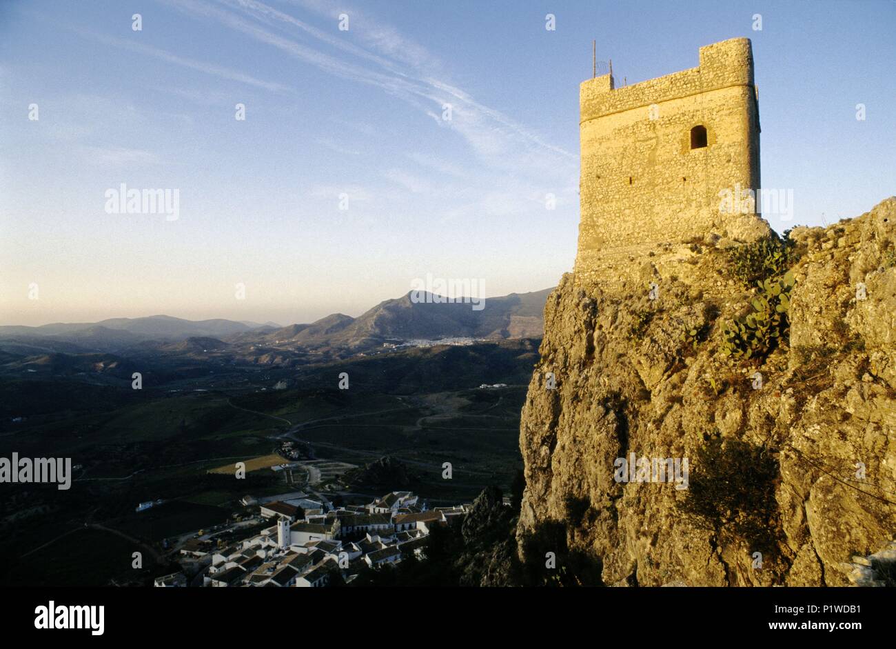 Zahara de la Sierra, view from the castle Stock Photo - Alamy