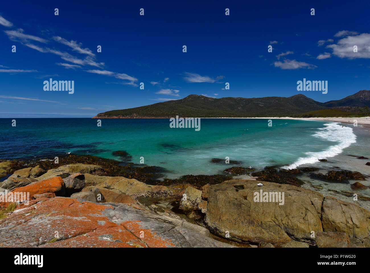 Wineglass Bay, Tasmania, Australia Stock Photo