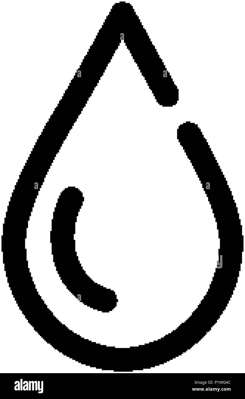 Dribble icon. Drip symbol. Black blob illustration Stock Vector Image