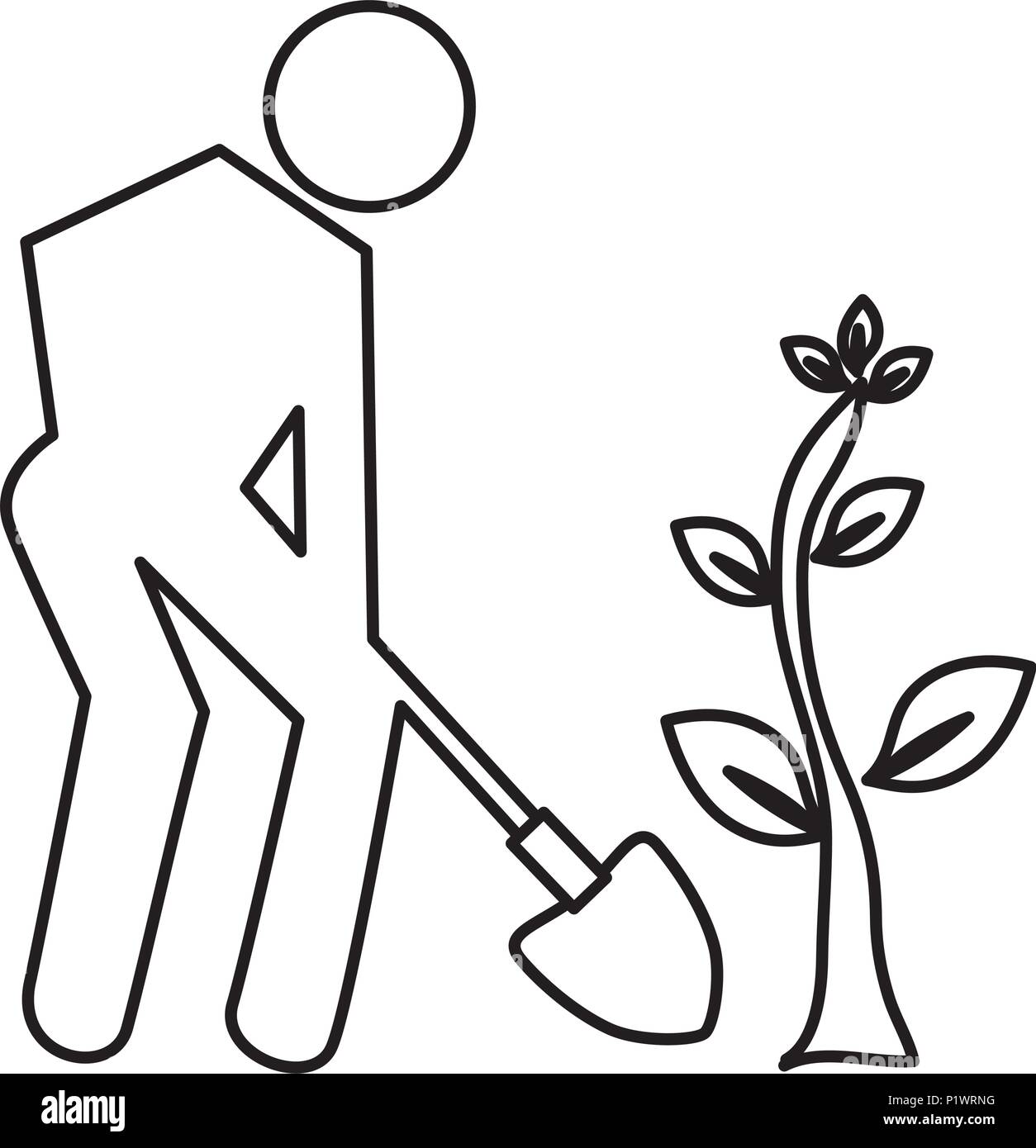 Planting Trees Drawing