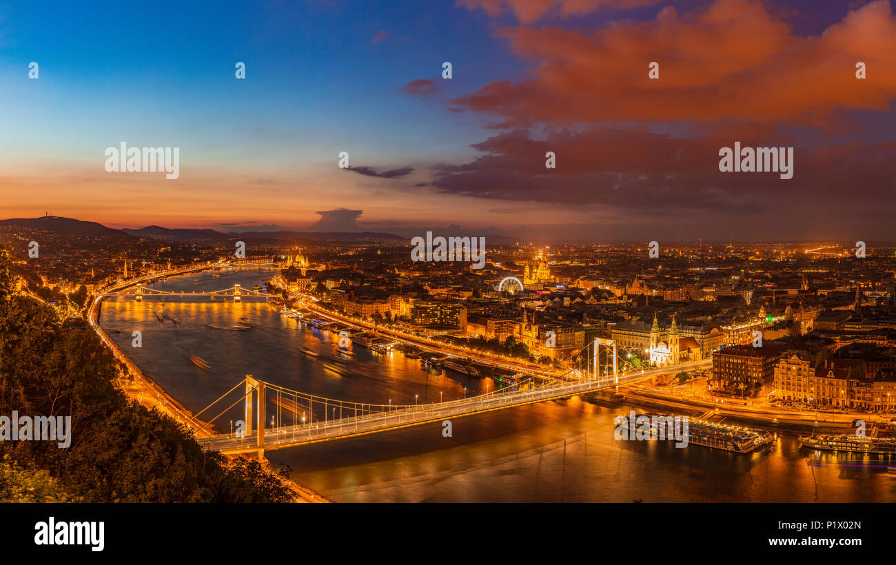 View To Budapest From The Citadella The Citadella Is The Fortification Located Upon The Top Of Gellert Hill In Budapest Hungary Stock Photo Alamy