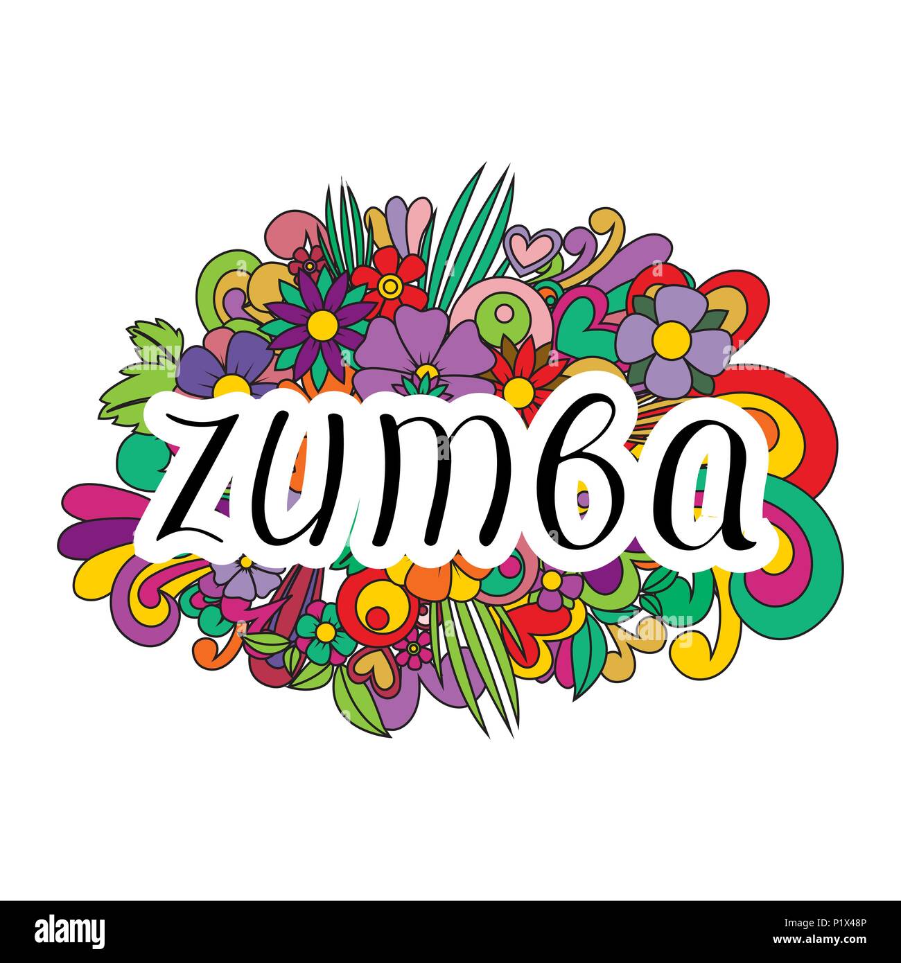 Zumba Dance Stock Vector Image Art Alamy