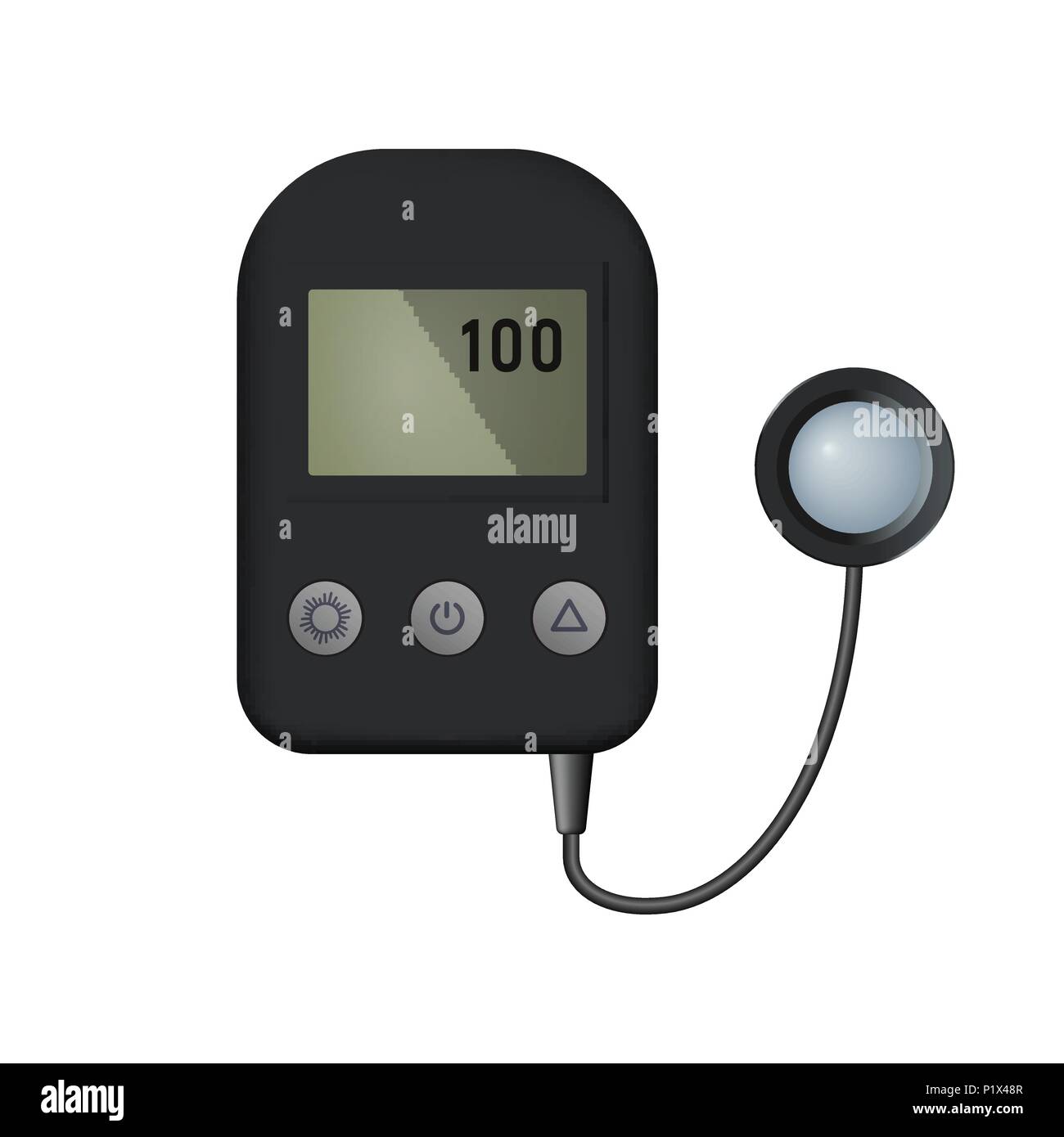 Light meter with remote sensor Stock Vector