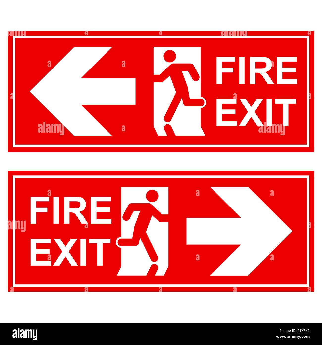 emergency exit signs