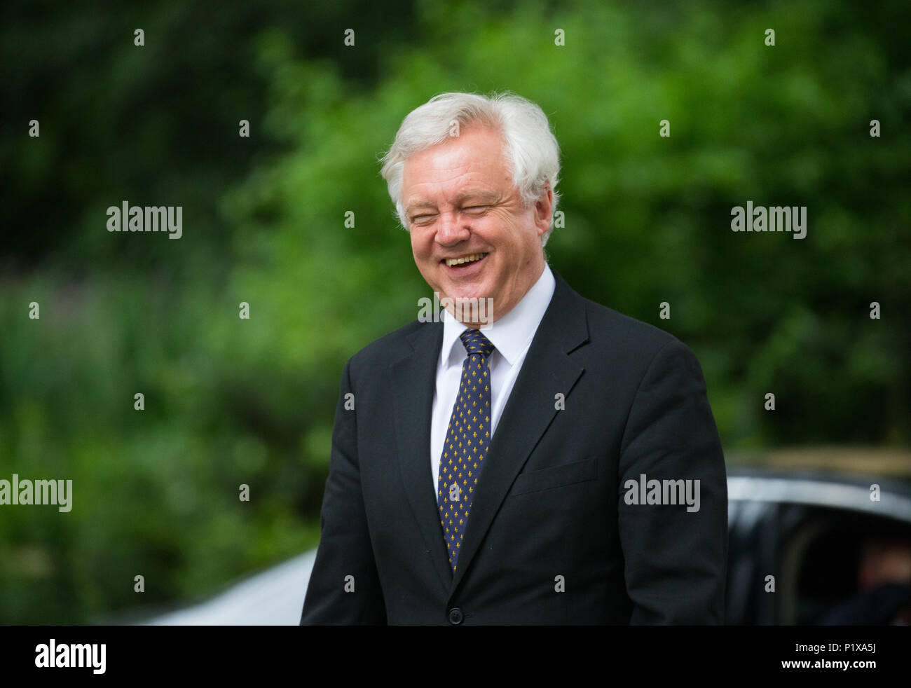 David Davis, Fomer Secretary for Exiting the European Union, at Downing street for a Cabinet meeting Stock Photo
