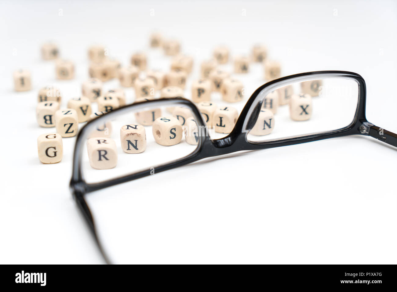 Optometry Funky Letters Eyesight letters optometry hi-res stock photography and images - Alamy