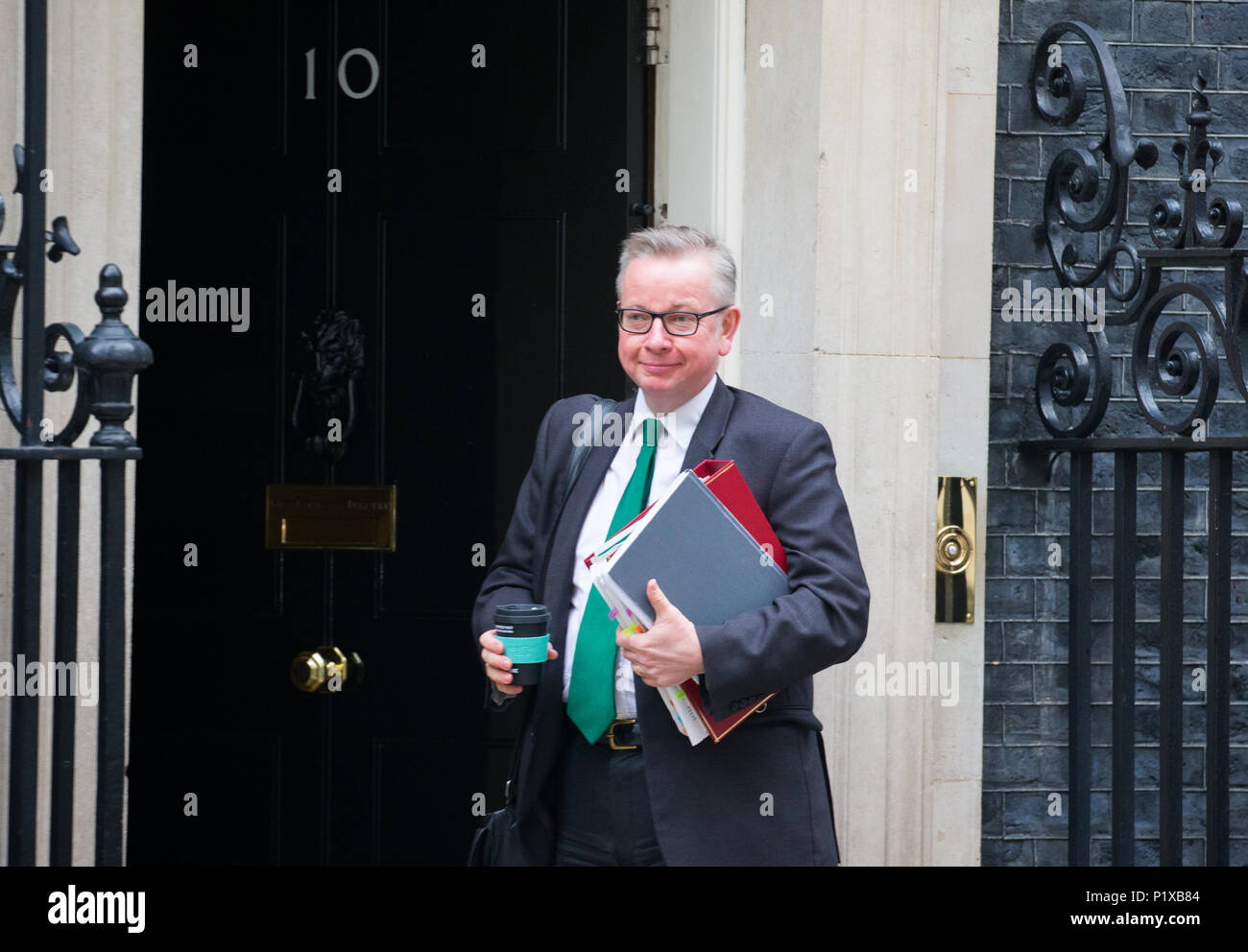 Michael Gove, Secretary of State for Environment, Food and Rural Affairs, at Downing Street for a Cabinet meeting Stock Photo