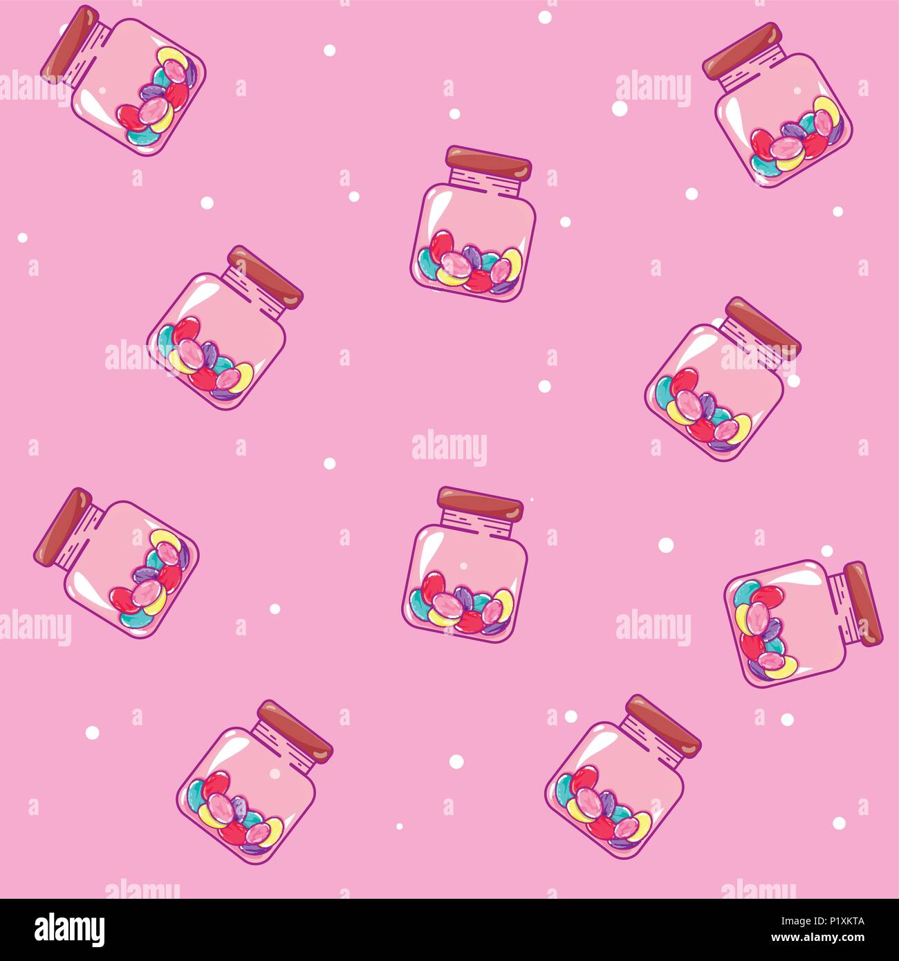 Imprimir Candy pattern background Stock Vector