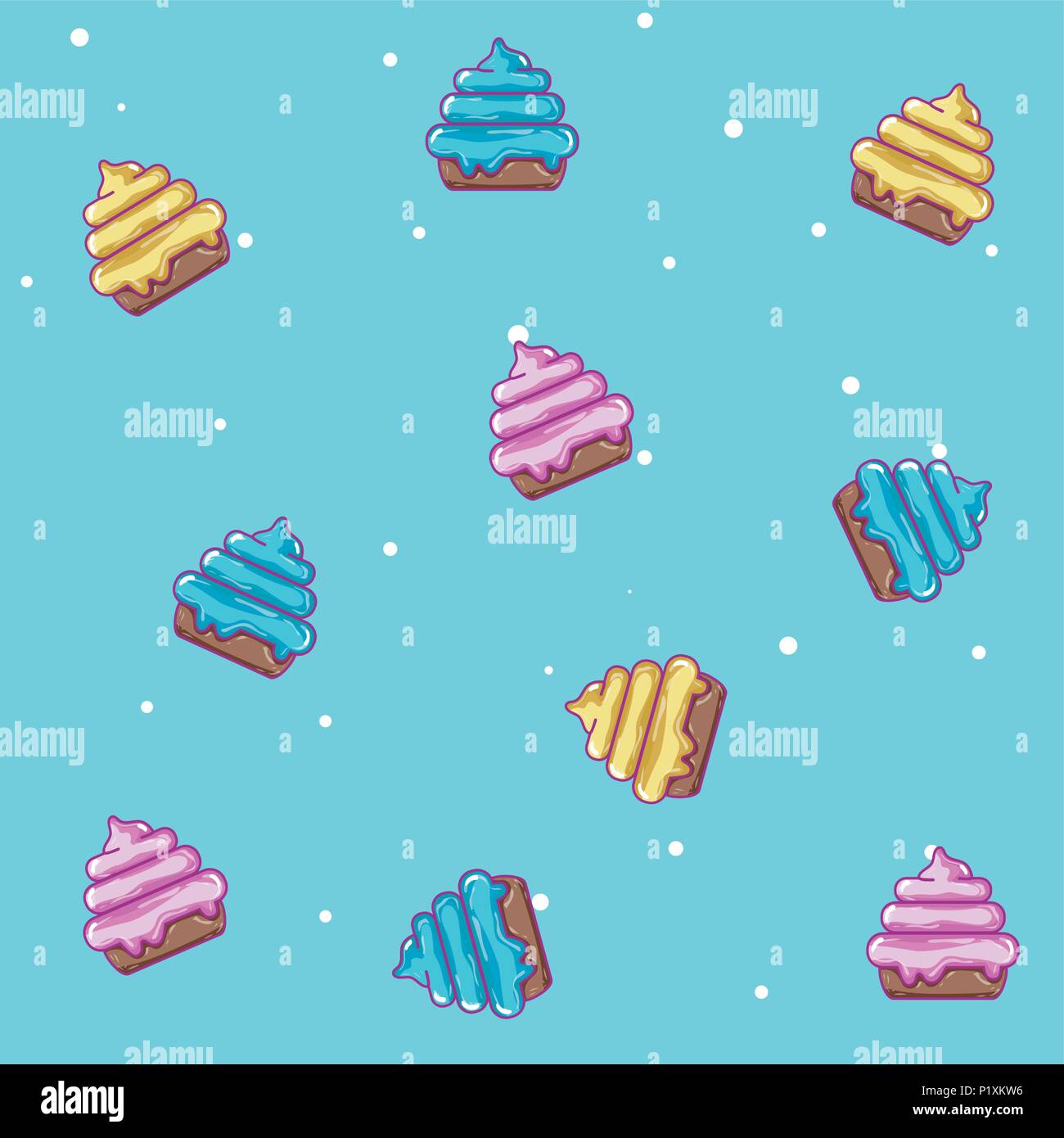 Imprimir Candy pattern background Stock Vector