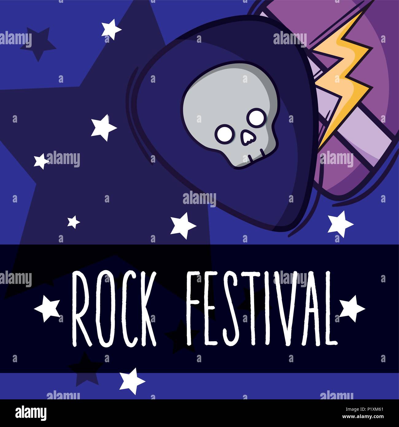 Rock Festival Cartoon Stock Vector Image And Art Alamy