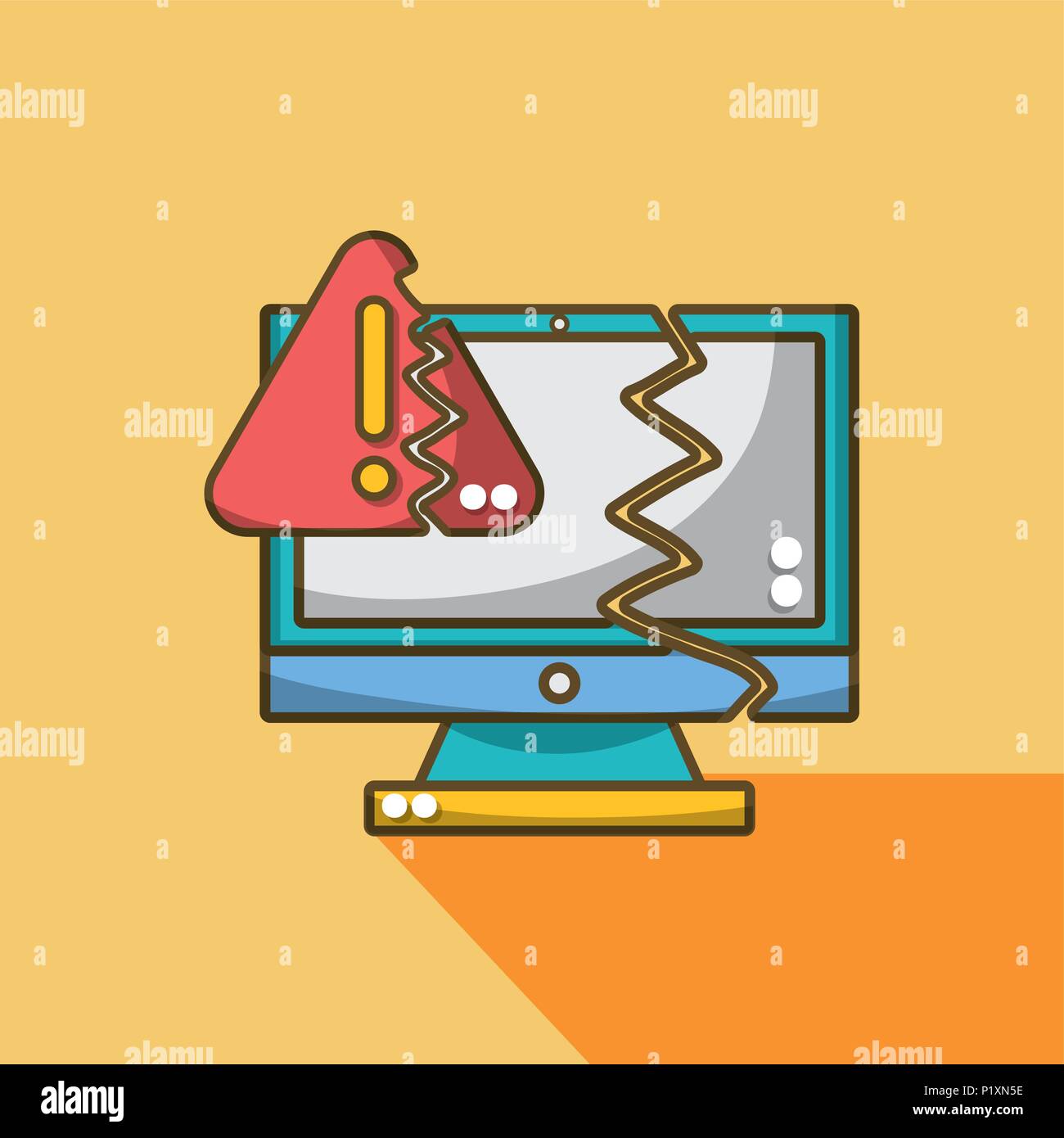 Meltdown and spectre Stock Vector