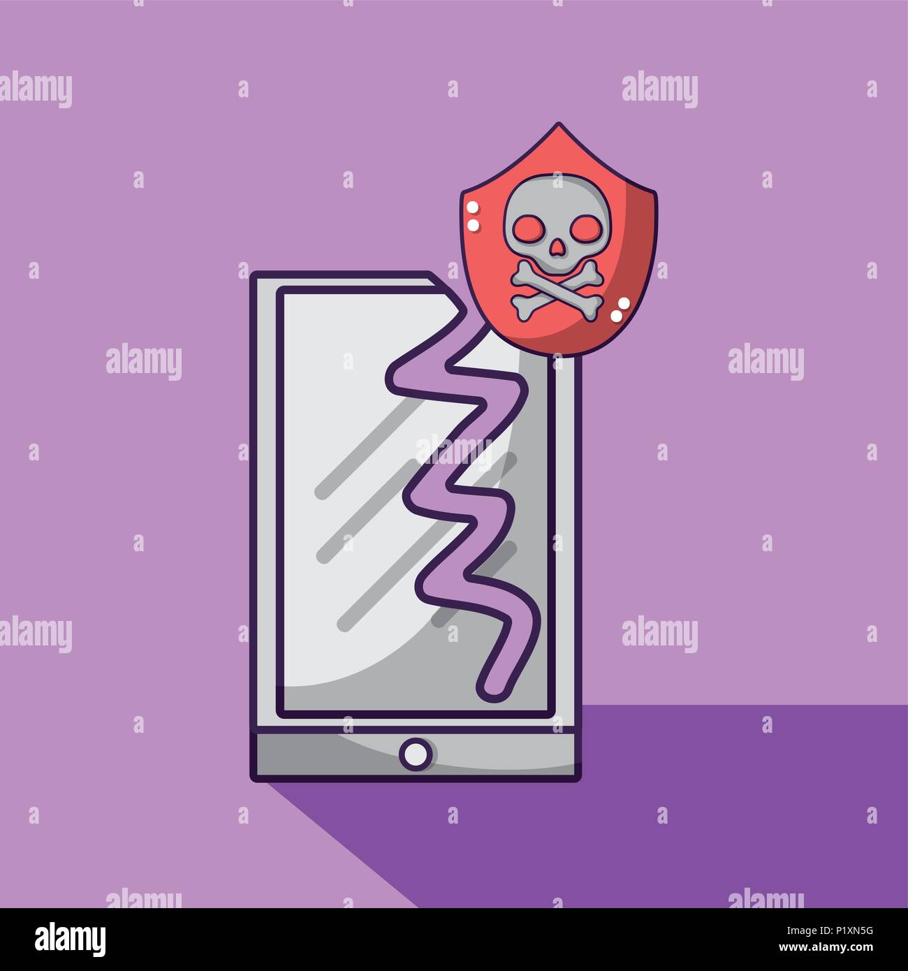 Meltdown and spectre Stock Vector