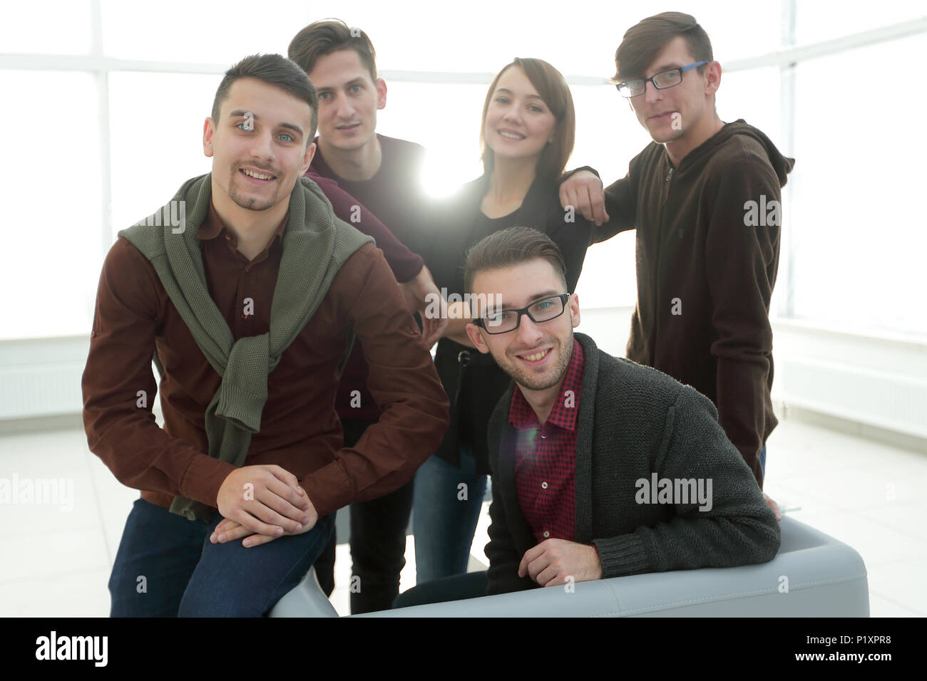 closeup portrait of successful business team Stock Photo - Alamy