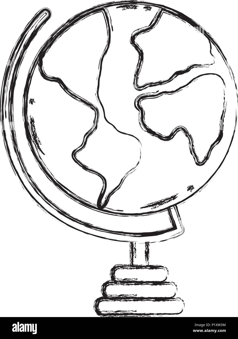 grunge global world map geography desk Stock Vector Image & Art - Alamy