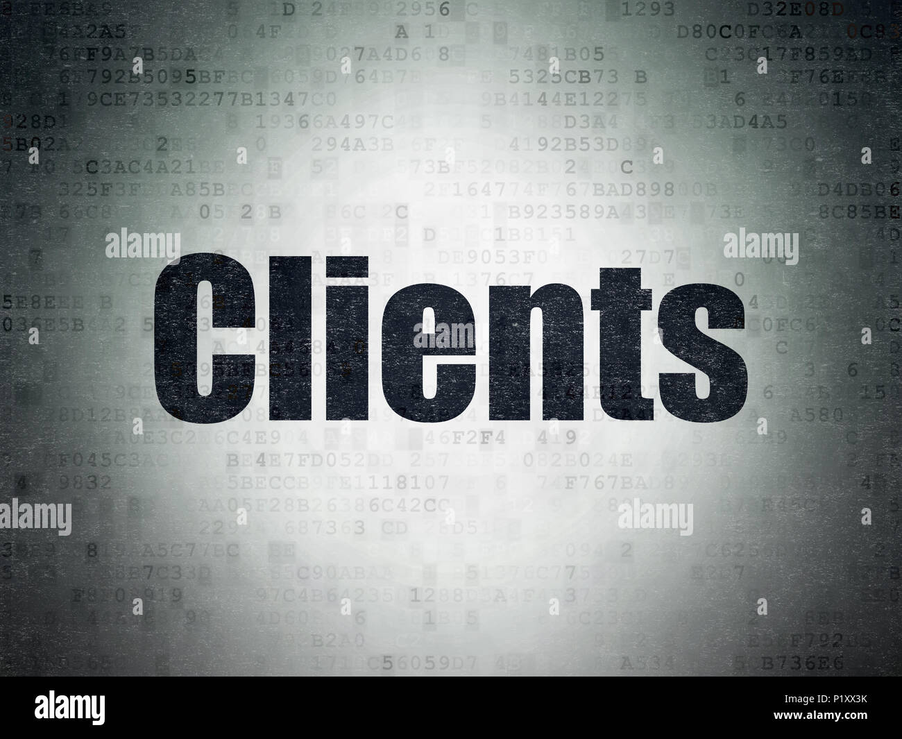 Business concept: Clients on Digital Data Paper background Stock Photo ...