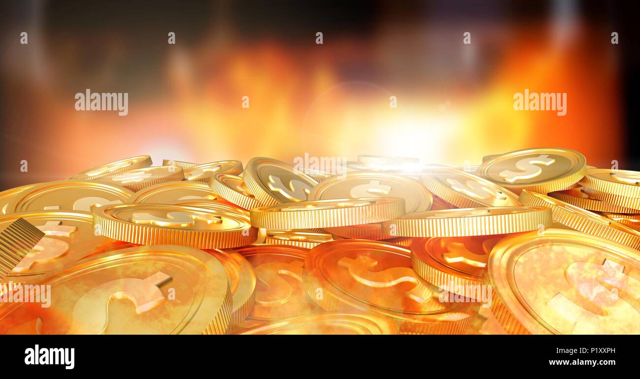 Burning coin hires stock photography and images Alamy