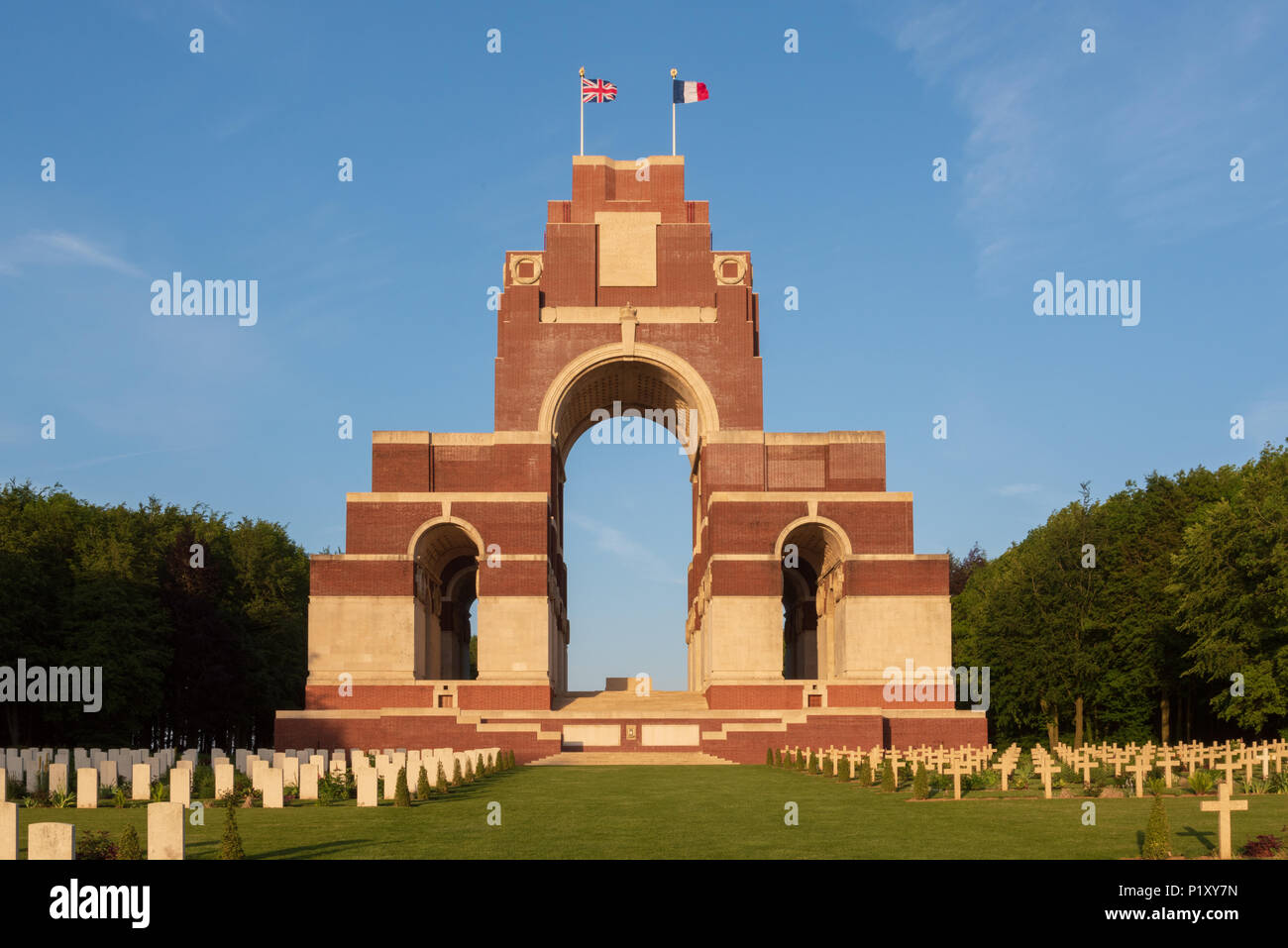 Thiepval Memorial to the Missing of the Somme Stock Photo