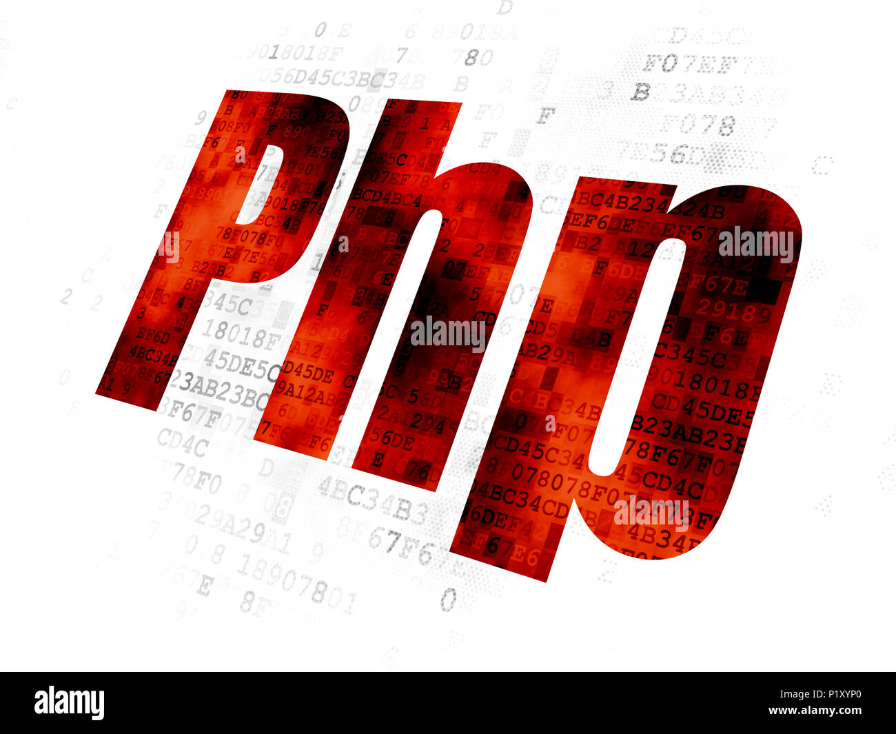 Database concept: Php on Digital background Stock Photo - Alamy