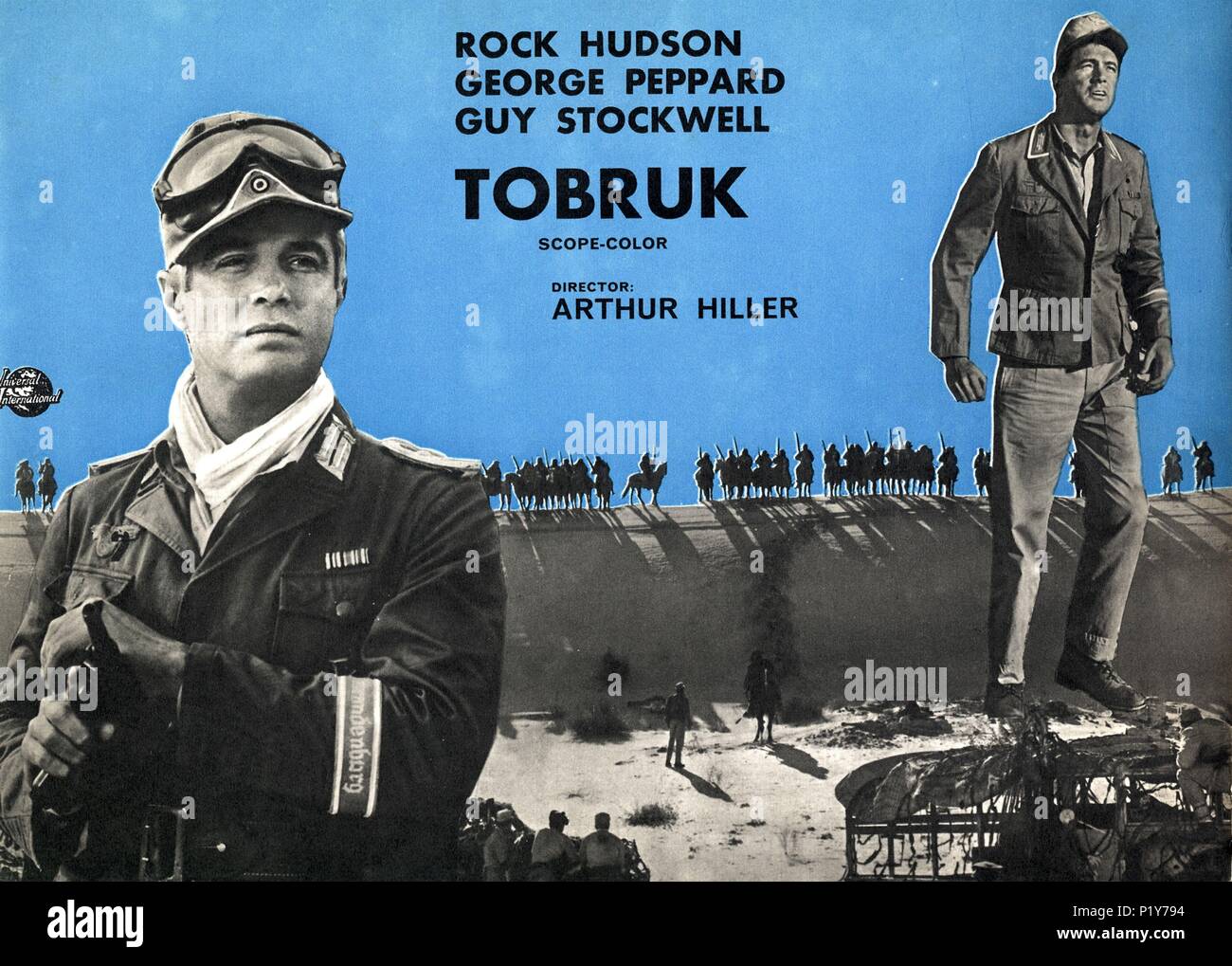 Original Film Title: TOBRUK.  English Title: TOBRUK.  Film Director: ARTHUR HILLER.  Year: 1967. Credit: UNIVERSAL PICTURES / Album Stock Photo