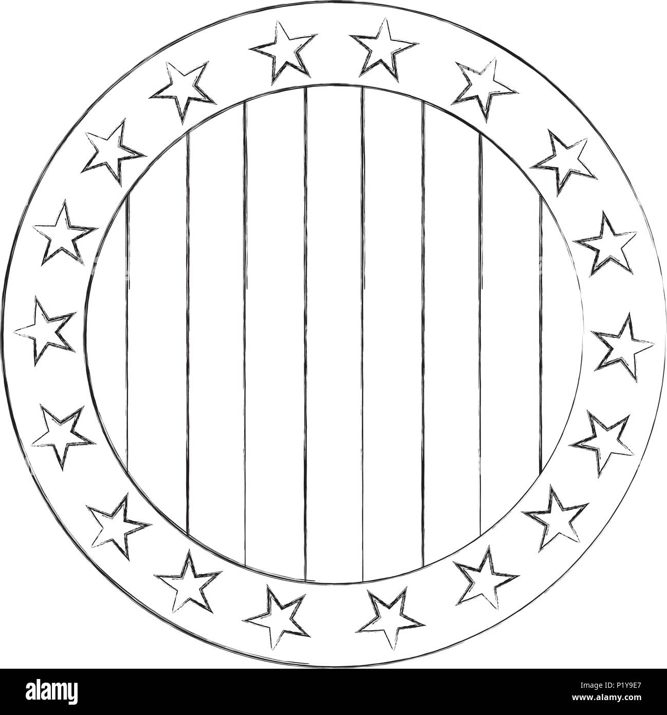 united states of america seal stamp vector illustration design Stock ...
