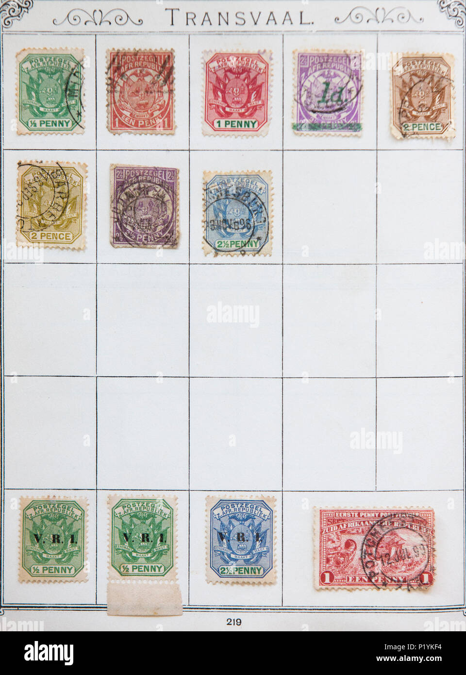 Postage stamp transvaal hi-res stock photography and images - Alamy