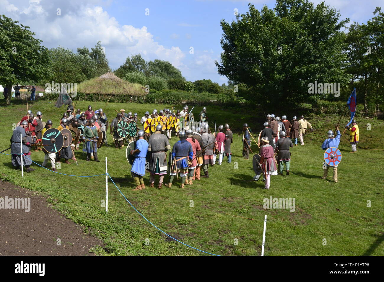 Battle At Flag Fen Archaeology Park, Home Of An Prehistoric Wooden ...