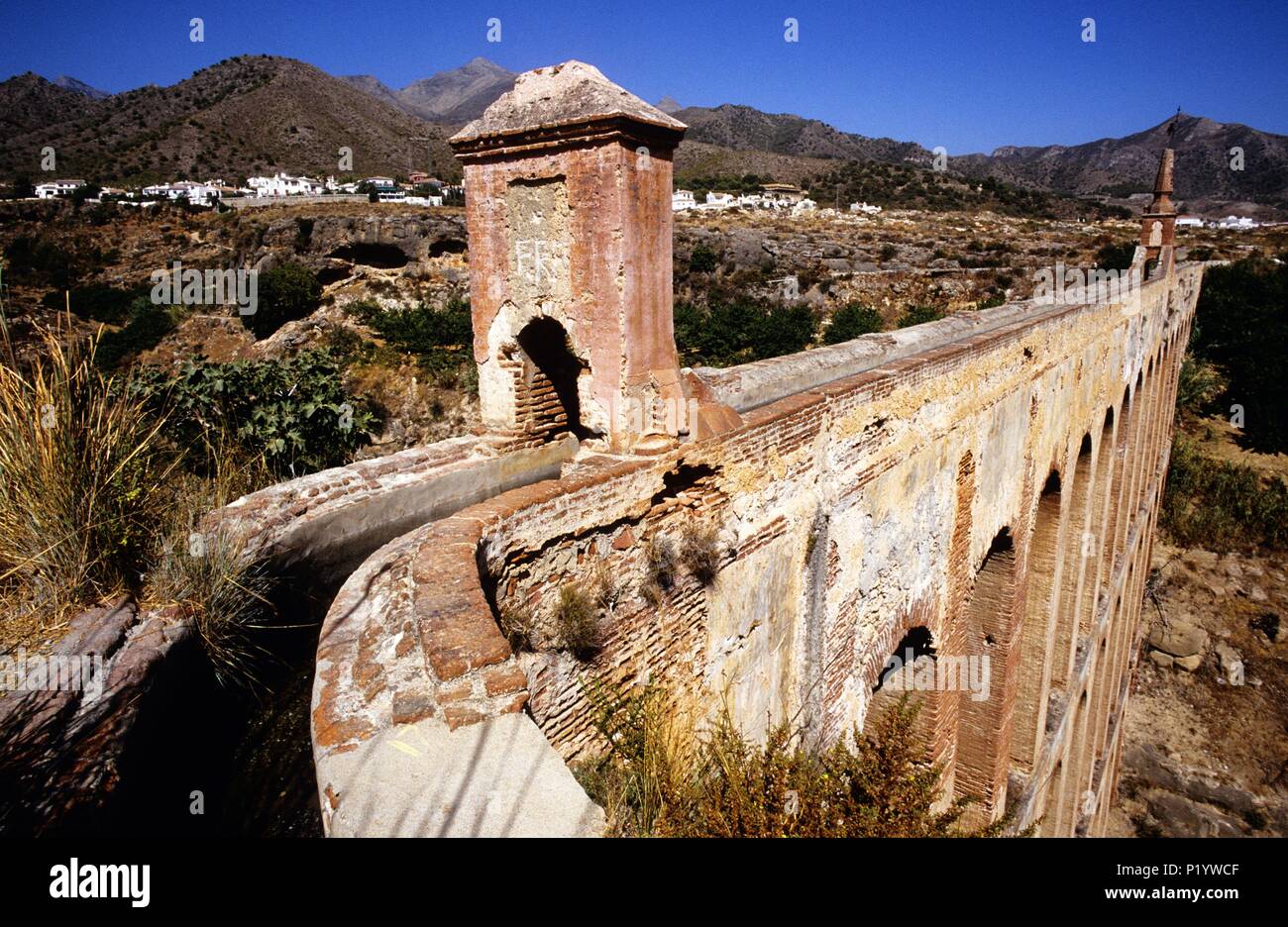 Nerja, árab aqueduct (Costa del Sol). Stock Photo
