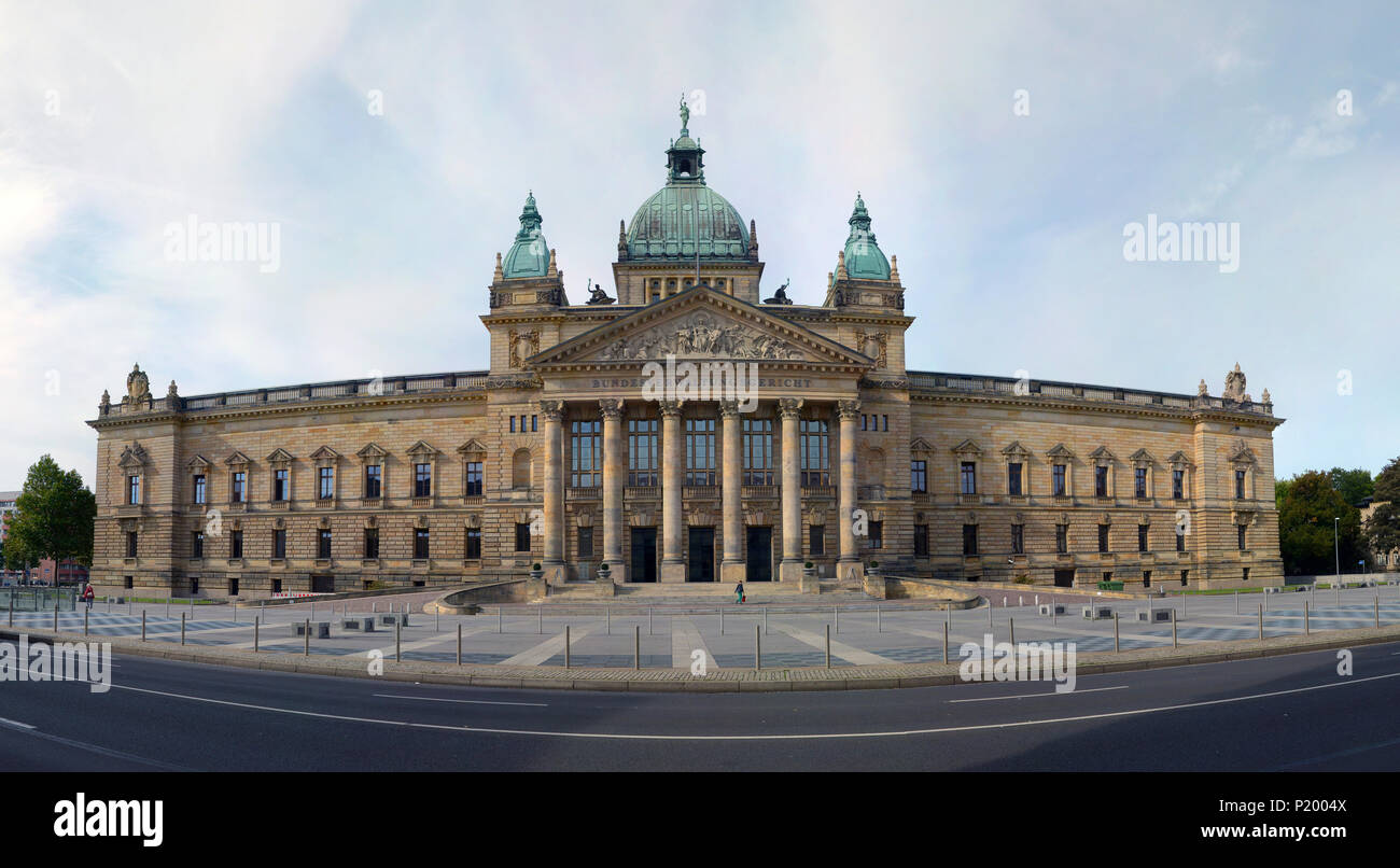 federal administrative court in the city leipzig - germany - saxony - historical building for sightseeing and visit Stock Photo