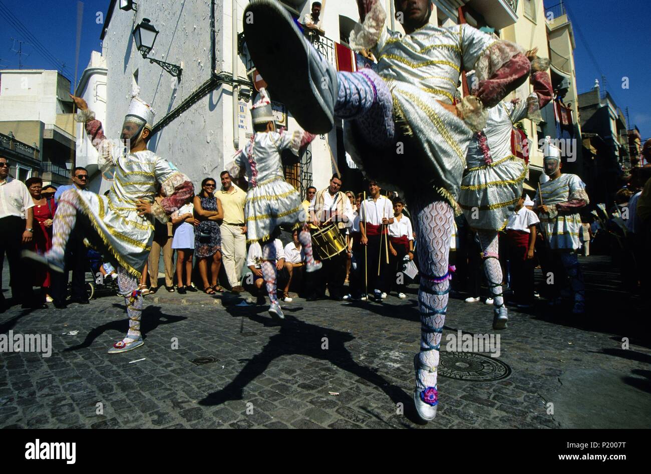 Algemesí, 'Fiesta Mayor' (Major festivities); 'Tornejants' (kind of dance). Stock Photo