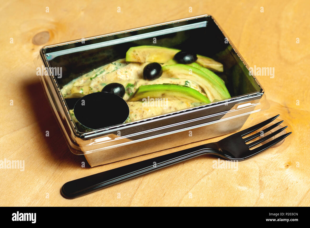 Rolls With Cottage Cheese Spices Avocados And Olives Stock Photo