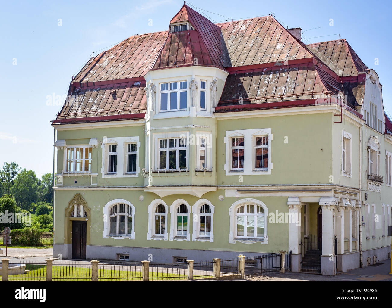 Old architecture in Ketrzyn, Masuria region, Poland Stock Photo