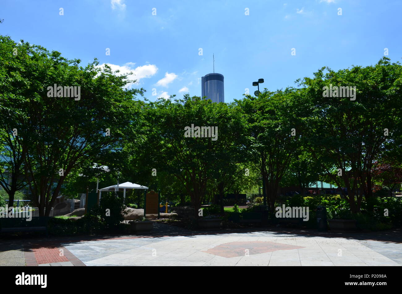 Outdoors Spring time in Downtown Atlanta Stock Photo