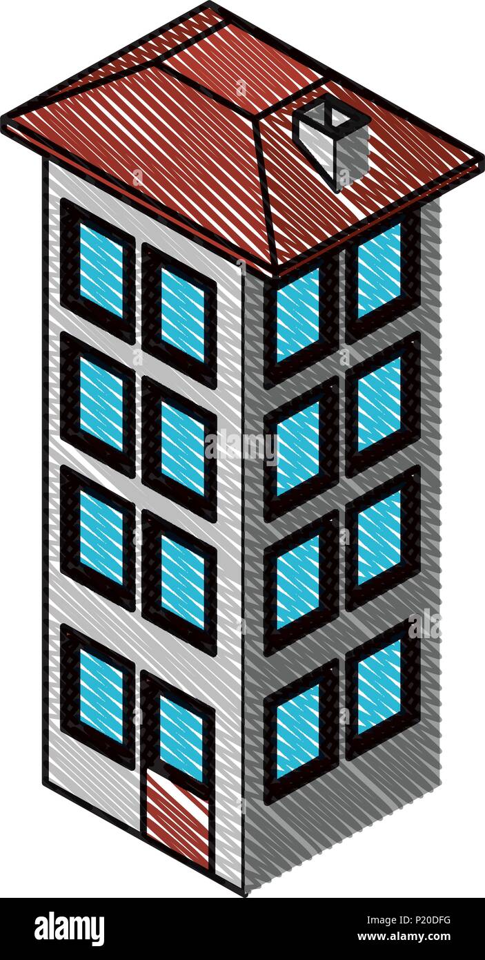building construction isometric icon vector illustration design Stock ...