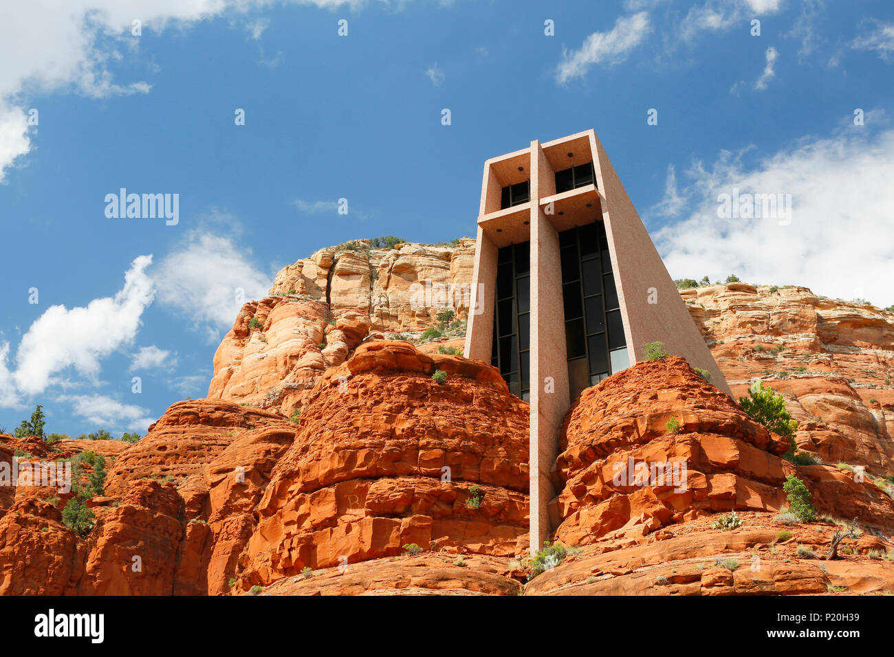 USA. Arizona. Sedona. Chapel of Holy Cross. Stock Photo