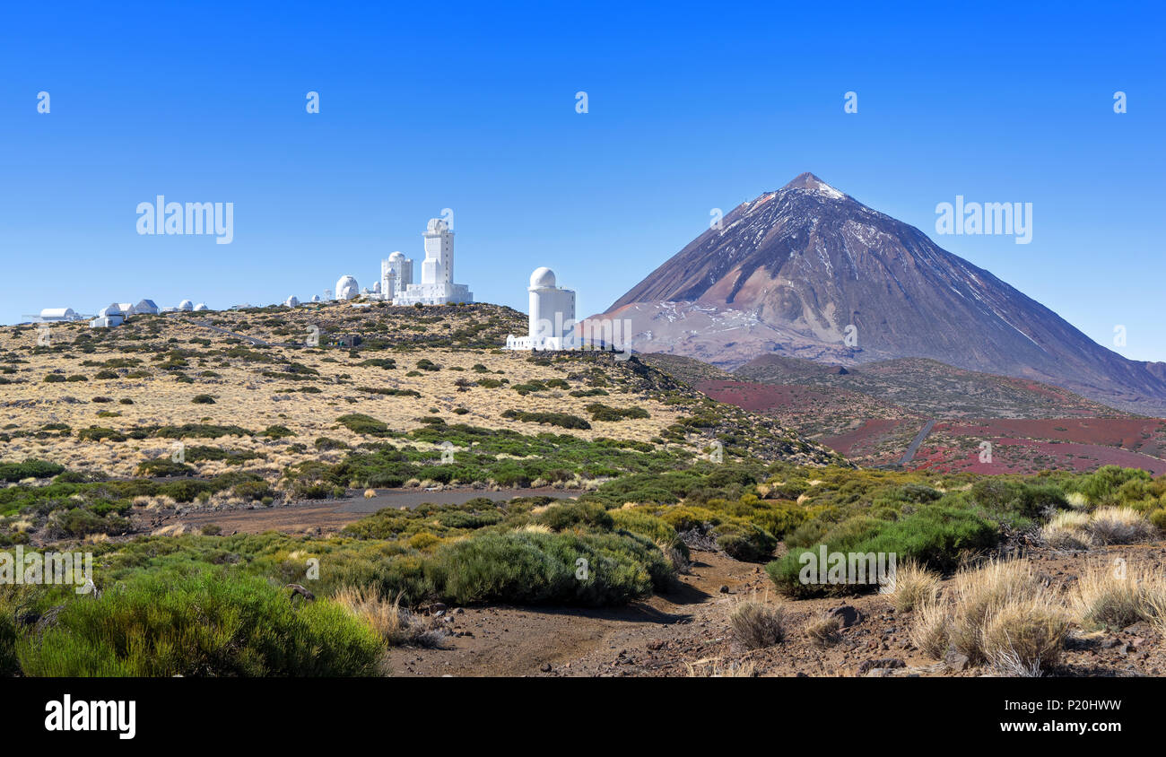 Teide Observatory in Tenerife Stock Photo