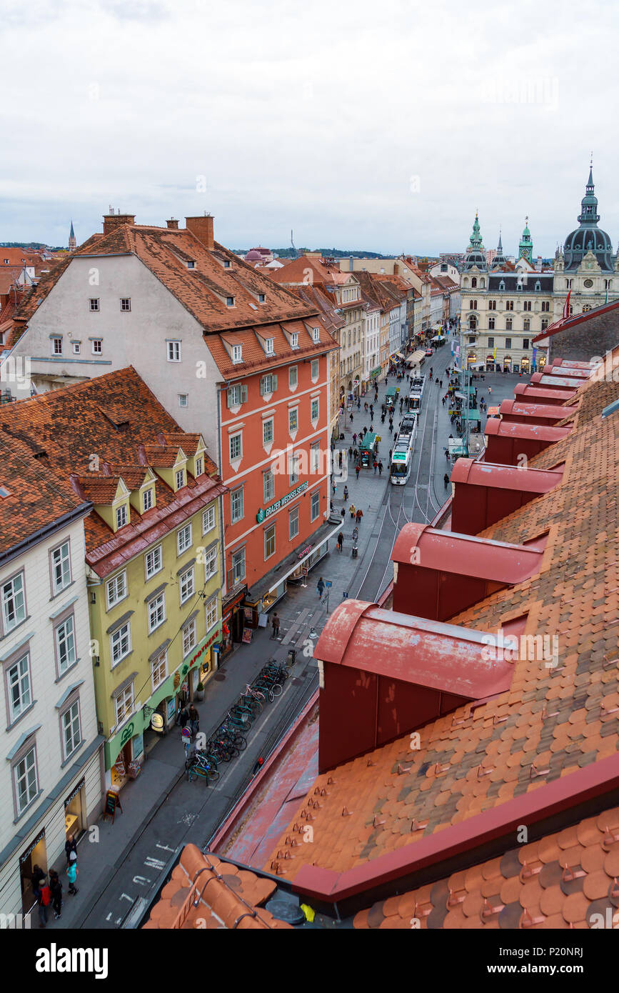 Graz shopping street hi-res stock photography and images - Alamy
