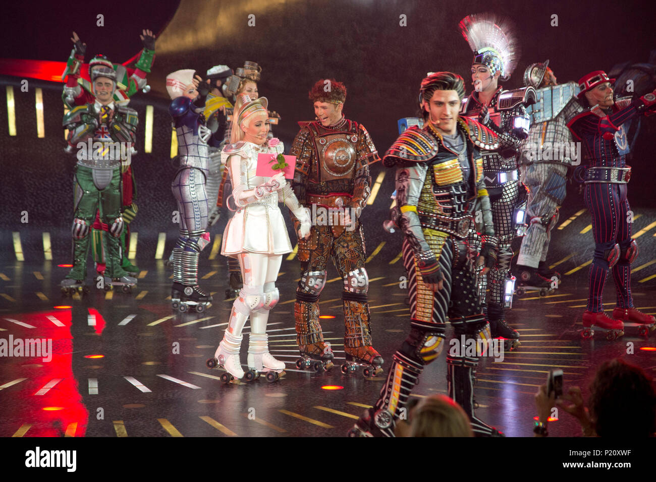 Bochum Deutschland 12th June 18 Greaseball Scene From The Addition Of The Musical Starlight Express Final